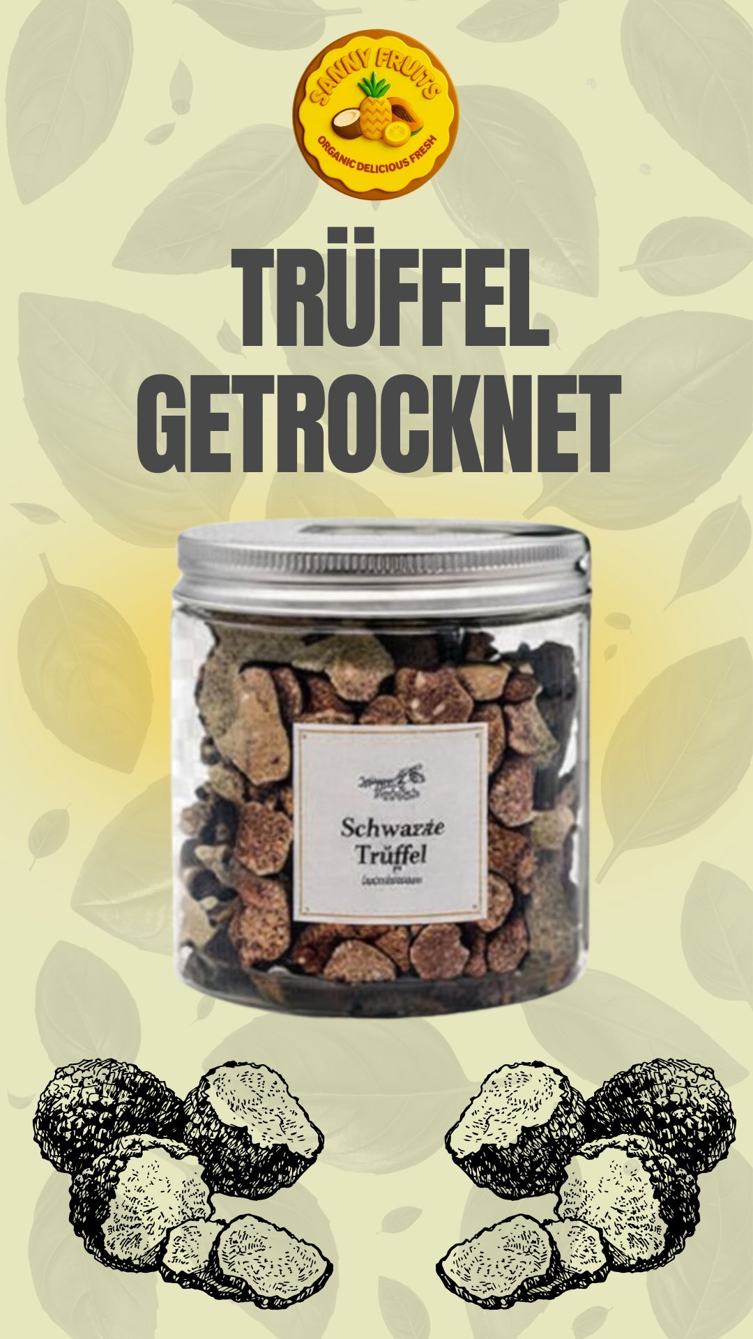 Schwarzer Trüffel getrocknet 30g