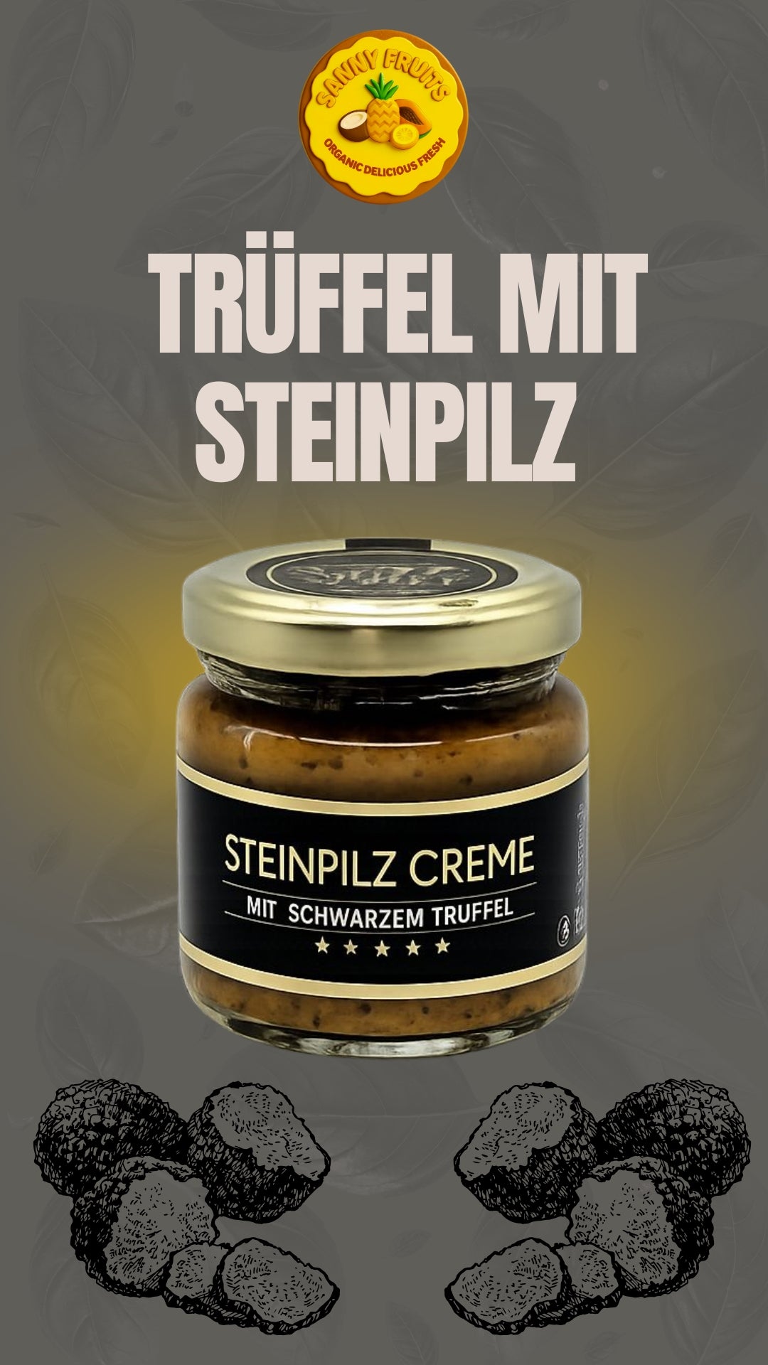 Steinpilzcreme mit schwarzem Trüffel 80g