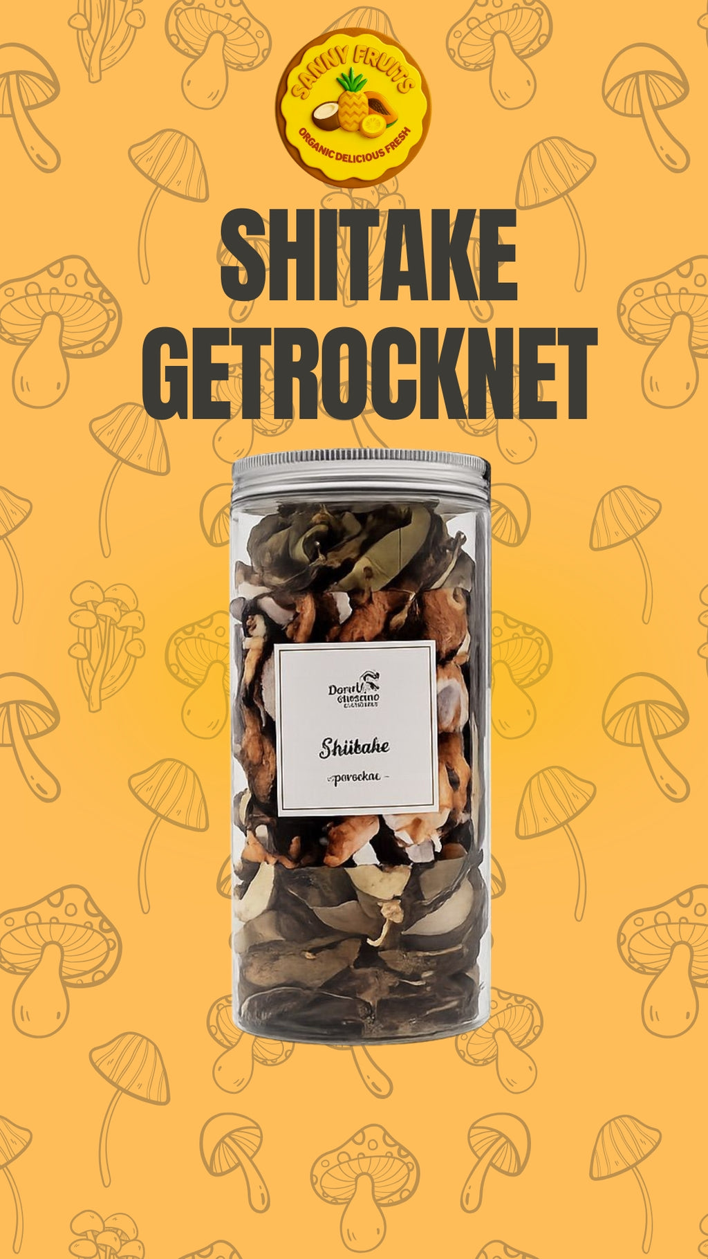 Shiitake getrocknet