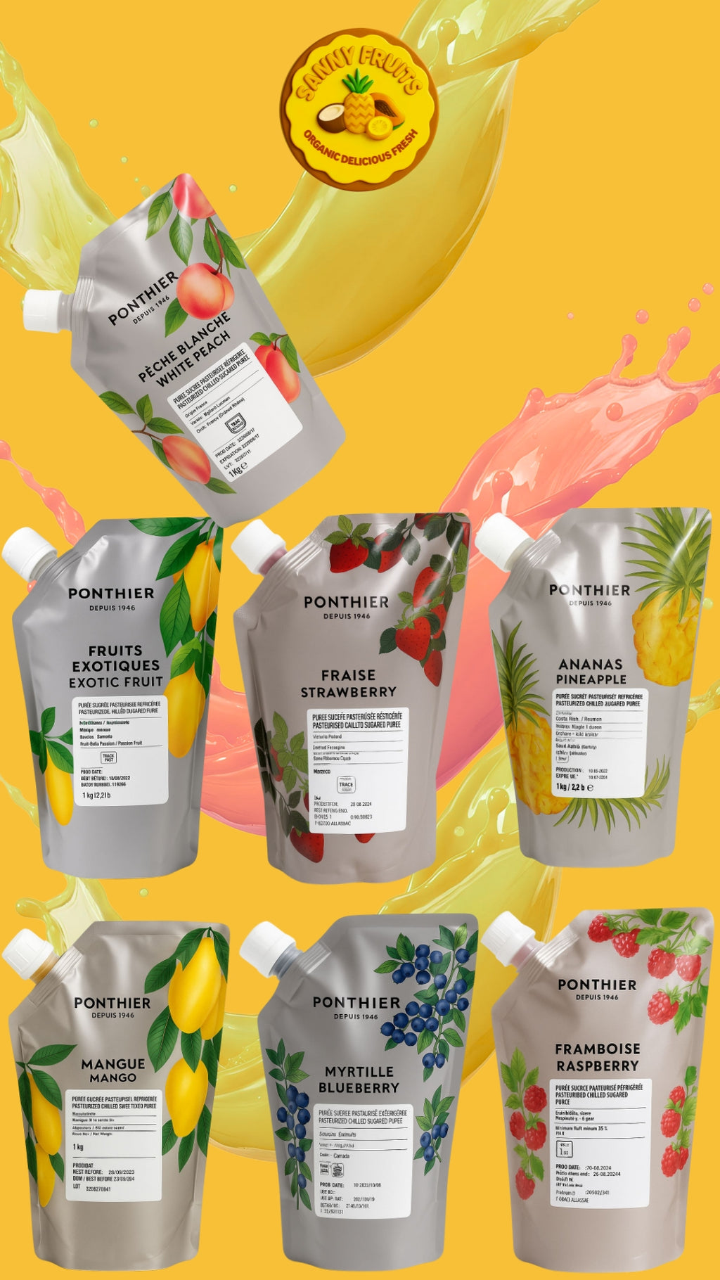 Ponthier Mango Püree 1 kg